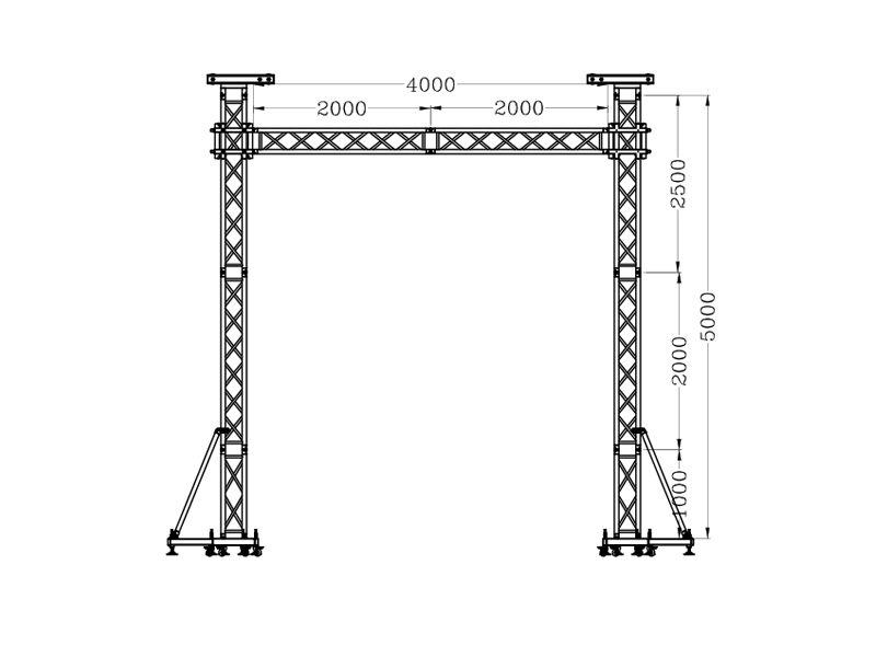 LED Screen Support Truss 5mx4m